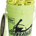 Rawlings | Bucket of 18 Practice Softballs | Ages 12U | 12" | Synthetic Cover, One Size