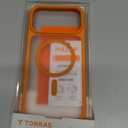 TORRAS Stronger Magnetic & Shockproof for iPhone 17 Pro Max Case, Fit for MagSafe, Military Grade Drop Protection, Camera Control, DIY Button, Slim for iPhone 17 Pro Max Case Translucent Cosmic Orange