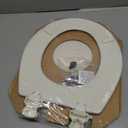 Bemis 500EC Durable Wood Toilet Seat with Easy Clean Hinges, Made in USA, Round, Biscuit