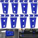 Door Hinge Cover Trim Exterior Accessories for Jeep Wrangler JK JKU Sport Rubicon Sahara X Unlimited 2-Door & 4-Door 2007-2018 (Blue 8PCS)