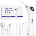 Upgraded Electric Tonsil Stone Remover  High-Precision & Painless Cleaning, Food-Grade Material, 6 Suction Levels | Tonsil Stone Removal Kit with LED Light, Oral Protection & 11 Attachments (Silver)