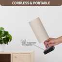 Cordless Table Lamp, Battery Operated Lamp Touch Dimmable,Rechargeable Lamp for NightStand, Battery Powered Wireless Table Lamp for Decor, Living Room, Dorm-2Pack (12 Inch, Beige)