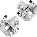 UNITHUB Rear Brake Caliper Set Right + Left Assembly w/Bracket 19B2955 19B2954 Compatible for Mazda 3 20042009 Compatible for Ford Focus 20072009 (Set of 2)