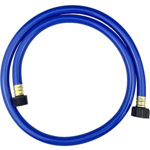 Darnassus PVC Garden Hose 1/2 Inch, 4 FT Flexible Water Hose Blue with Male and Female Plastic Fittings - No Leaking and Lightweight for Household Outdoors Lawns Patio