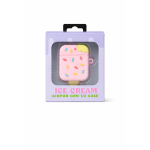 Ice Cream Case Compatible with AirPods Pro 2 Case, Carabiner Included, Supports Wireless Charging, Full Protection, 2 Pack 