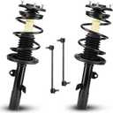Front Struts Shock Absorber Sway Bar Links Kit Fit for Toyota Corolla 1.8L 2009-2013, for Matrix FWD 2009-2013, for Pontiac Vibe FWD 2009-2010, Replace 572598 572597 K90433 (4Pcs)