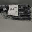 monTEK Dual Monitor Wall Mount for 17 to 32 inch Flat/Curved Screens, Each Holds to 19.8 lbs, Full Motion Adjustable Mechanical Spring Monitor Arm, 75x75/100x100 VESA Wall Mount, Black