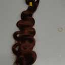 Peenoll 22 24 26 Inch Body Wave Human Hair Bundles Cooper Red Brown Color 33 Bundles Human Hair 12A Unprocessed Brazilian Virgin Quick Weave Hair Extensions for Black Women