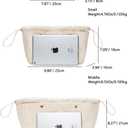 Bag Divider Cotton Canvas Tote Organizer Insert large Handbag Extra Large Purse (L)