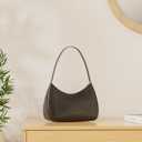 Shoulder Bags for Women, Cute Hobo Tote Handbag Mini Clutch Purse with Zipper Closure (Large, Crocodile&black)