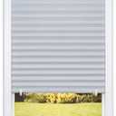 Redi Shade No Tools Original Room Darkening Pleated Paper Shade Gray, 48" W x 72" L, 6 Pack