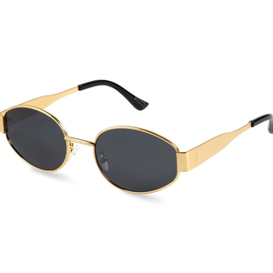 livho 2025 Trendy Oval Sunglasses - Stylish Polarized Shades for Everyday - Retro Metal Frames