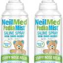 NeilMed Pediamist Pediatric Saline Spray, 2.53 Fl. Oz (Pack of 4) - Packaging May Vary