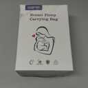 Wearable Breast Pumps Carrying Case, Hard Shell Case with Removable Tray, Watertight Breast Pump Storage Bag Compatible with Most of Wearable Breast Pumps, Holds 2 Pumps, Grey