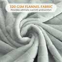 TOONOW Fleece Blanket Super Soft Cozy Throw Blanket 50" x 60", Lightweight Fuzzy Comfy Textured Flannel Blanket Warm Plush Throw Blankets for Couch, Sofa, Bed, Mirage Gray