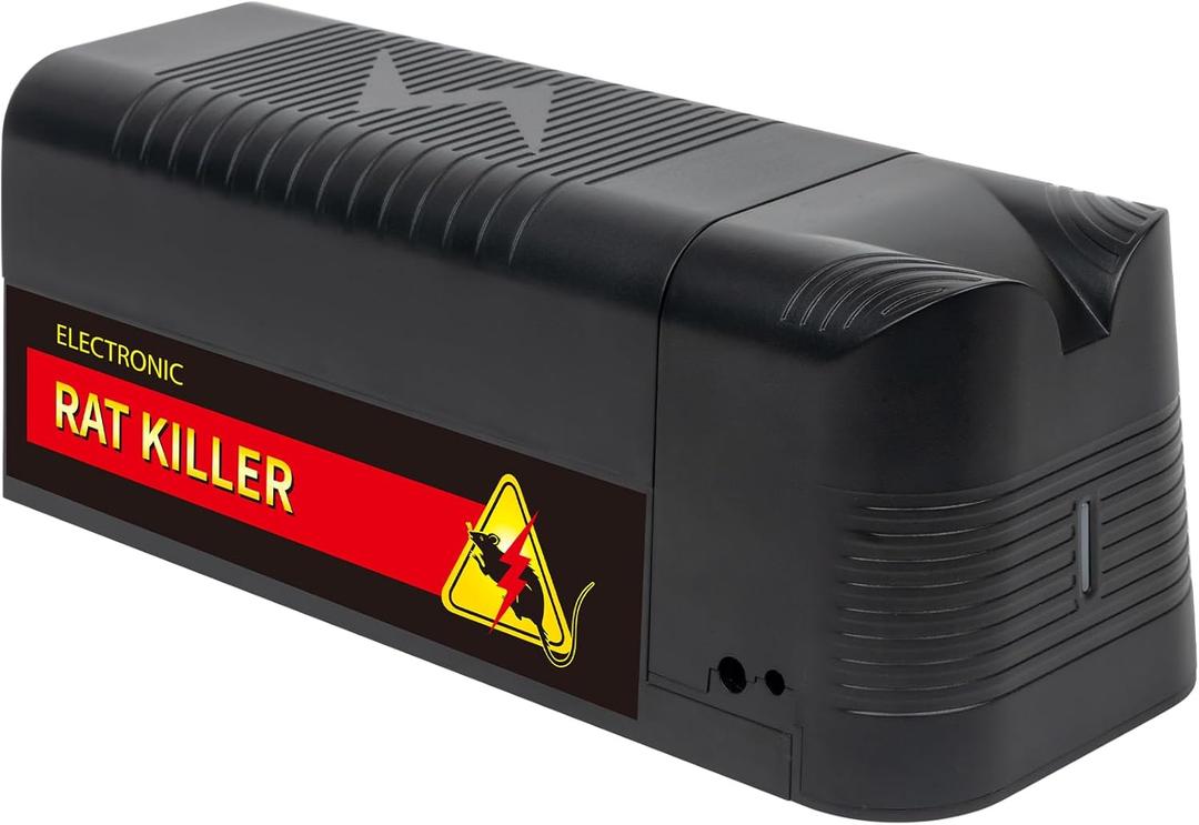 Electric Rat Trap,High-Voltage Electric Shock to Kill Mouse,Rat,and Other Nasty Rodent Instantly to Provide a Pest Control Solution,No-Touch Design for Home,Garage,Attic,Apartment Use