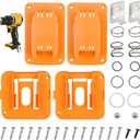 2 Set N078434 N089668 Spring Kits with Steel Ball, 2 Pcs Belt Clips Tool Holders Battery Holders Mount for 20V Power Tools, Impact Driver Spring and Holders Kit