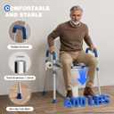 Raised Toilet Seat with Handles for Seniors, Toilet Seat Riser