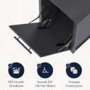 Tilt-Out Trash Can Cabinet or Tilt-Out Laundry Hamper Cabinet Conversion Kit Hidden Storage for Kitchen Garbage Up to 50 Pound Bin, Easy DIY Install, Universal Width Fit