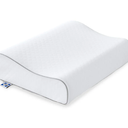 Sealy Contour Curve Memory Foam Bed Pillow for Pressure Relief, Adaptive Memory Foam Pillow with Washable Knit Cover, Standard, 15L x 20W in x 5H in,White
