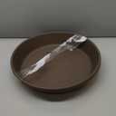 The HC Companies Flower Pot Saucers - Plastic Plant Saucer for Outdoors & Indoors - Traditional Design Plant Pot Trays for Water Drainage - Durable & Stylish Round Plant Tray (16-inch Chocolate)