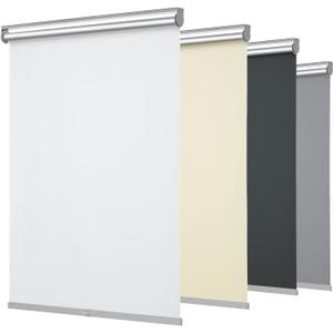 Changshade Cordless Blackout Roller Shades Blinds for Windows,Free-Stop Shades with Valance,Thermal Insulated UV Protection Waterproof Roll Up Window Blinds for Home,Office,White,30" W x 72" H