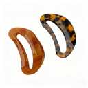 2PCS Hair Claw Tortoiseshell Claw Clip for Women, Cellulose Acetate Hair Clip, Strong Hold Hair Claw for Thick Hair, Leopard Print Hair Accessories, Medium Size Hair Styling Claw Clip