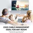 EVEO Cable Hider Wall 306 - Cable Raceway Cord Hider - Wire Covers for Cords on Wall, Cord Cover, Wall Cable Hider, Cable Concealer, Wire Hiders for TV on Wall Management-20X (L16 W0.95 H0.5) - White