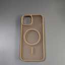 SUPFINE Magnetic for iPhone 14 Case & iPhone 13 Case (Compatible with MagSafe)(Military Grade Drop Protection) Slim Translucent Matte Shockproof Phone Cover,Desert Gold