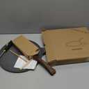 SENSARTE Nonstick Crepe Pan, Swiss Granite Coating Dosa Pan Pancake Flat Skillet Tawa Griddle 12-Inch with Stay-Cool Handle, Induction Compatible (Gray)