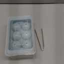 WIBIMEN Large Ice Cube Molds, Big Round Whiskey Ice Cube Trays for Freezer, Easy to Fill & Release, Whiskey Bourbon Cocktail(1.9In*6 Balls- Blue/2 Pack)