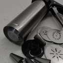 FANTEXY Stainless Steel Spritz Cookie Press Set, 13 Cookie Discs and 8 Piping Tips for Baking and Decorating