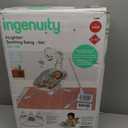 Ingenuity InLighten 5-Speed Baby Swing - Swivel Infant Seat, 5 Point Safety Harness, Nature Sounds, Lights - Van Elephant