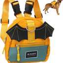 VILLCASE Dog Pack Pet Backpack Adjustable Self-Wearing Dog Harness Bag with Pockets for Small Dogs Outdoor Travel Hiking Daily Use