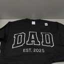 Promoted To Dad Est 2025 Daddy To Be Gifts First Time Dad T-Shirt, Large
