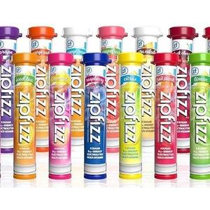Zipfizz Energy Drink Mix Variety Pack – 30 Count – Zero Sugar – Electrolytes + B12 + Caffeine – Includes Citrus, Fruit Punch, Blue Raspberry, Peach Mango, Orange Cream – Energy On-The-Go Powder Sticks , Best By:  12/2025