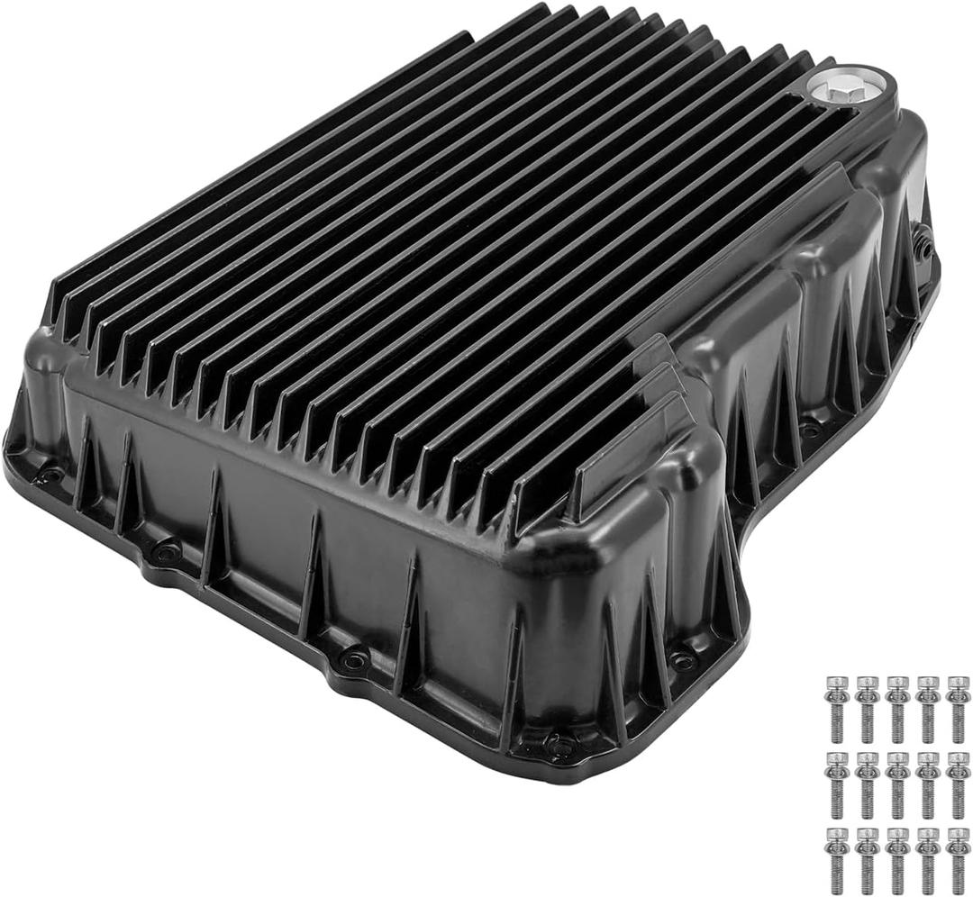 68RFE Transmission Deep Pan Fit for Dodge Ram 2500 6.7L 2007-2025 | Replace 228052120, Heavy Duty Black Cast Aluminum 68RFE Deep Pan,Fit for Dodge Ram 3500 6.7L 2007-2025