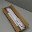 Spring Tension Curtain Rod 32-76 inch, Adjustable Expandable Tension Curtain Rod No Drilling, Tension rods for Window Doorway Kitchen Curtain, White