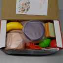 CUTE STONE 51-Piece Mini Play Kitchen Accessories for Kids, Pretend Cooking Playset with Pots, Pans, Utensils, Cutting Fun Fruits & Veggies, Learning Gift for Toddlers, Girls & Boys