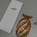 SHOWLOUE Christmas Platter Dish, Glass Candy Platter Serving Dessert Plates Christmas Dinnerware Tray Decorative Plates for Xmas Holiday Party Favor, Orange, Small