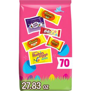 Hershey Assorted Flavored, Easter Candy Bag, 27.83 oz (70 Pieces) (EXP 07/01/26)