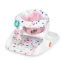 Bright Starts Learn-to-Sit 2-Position Baby Floor Seat with Toys, Pink, 4-12 Months