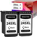 245XL PG245XL Ink Cartridge Replacement for Canon 245 PG-245 XL Black Ink Cartridge High Yield for Canon Pixma MX490 MG2524 MG2525 MG2522 TS202 TS302 TS3120 TS3122 TR4527 TR4520 Printer (2 Black)