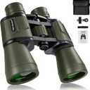 20x50 Hunting Binoculars for Adults High Powered with Low Light Night Vision - 28mm Large Eyepiece Professional Binoculars for Bird Watching Hiking Travel with BAK4 Prism FMC Lens, Green