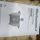 Elite Gourmet ERC006SS 6-Cup Electric Rice Cooker with Stainless Steel Inner Pot, Makes Soups, Stews, Porridges, Grains and Cereals, 6 cup (3 cups uncooked), Black