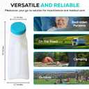 MedVance- Urinals for Men 1000ml with Glow in The Dark Spill Proof Pop Cap Lid, Plastic Pee Bottles for Men, Male Urinals, Pee Container Men, Portable Urinal for Car, Elderly & Incontinence (3 Pack)