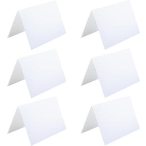 55 Pack Plain White Folding Tent Cards,4x6" Cardstock Thank You Blank Greeting Cards for Invitations Wedding,Writing, Stamping, Drawing, and Crafting