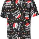 Golf Shirts for Men Dry Fit Short Sleeve Mens Golf Shirt Performance Moisture Wicking Polo Shirts Funny Golf Polo Shirts (Black, S)