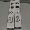 2 x TICONN Over The Door Hooks, 6 Heavy Duty Dual Coat Rack All Aluminium Coat Hanger for Jacket Hat Towel in Bathroom Bedroom Dorm(Black, 1PK)