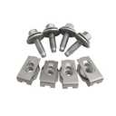 Front Skid Plate Filter 4 Nuts & Bolts, 4034A Replacement Nuts Bolts Compatible with Ford Expedition F150/with Lincoln Navigator